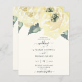 バジェットクラシックボタニカルホワイトクリームバラフローラ (正面/裏面)