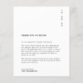 バジェットクラシックミニマルタイポグラフィ写真結婚の (裏面)