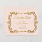 バジェットクラシック赤面ピンク金ゴールドフレームキンセアニェラ (正面/裏面)