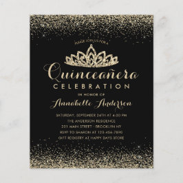 バジェットクラシック金ゴールドブラック招待状