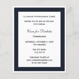 バジェットクラスブルー企業のパーティの招待状