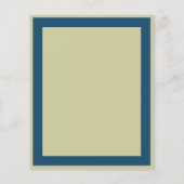 バジェットクラスブルー企業のパーティの招待状 (裏面)