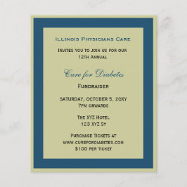 バジェットクラスブルー企業のパーティの招待状