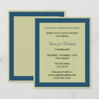 バジェットクラスブルー企業のパーティの招待状