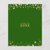 バジェットクラス懇親会グリーン金ゴールドスター招待状 (裏面)