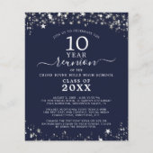 バジェットクラス懇親会ネイビーブルースターズ招待状 (正面)