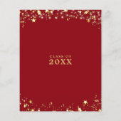 バジェットクラス懇親会レッド金ゴールドスターズ招待状 (裏面)