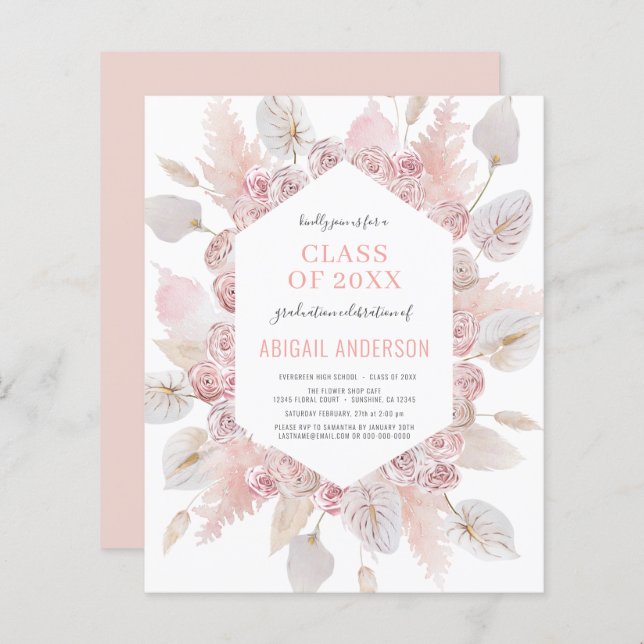 バジェットクラス2023ボホグラードパーティの招待状 (正面/裏面)