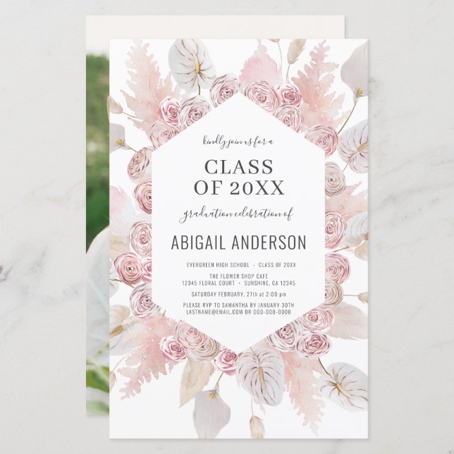 バジェットクラス2023ボホグラードパーティの招待状 (正面/裏面)