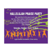 バジェットクリスチャンハロウィーンの賞賛パーティの招待状