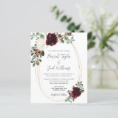 バジェットクリスマスウィンターウェディング招待状 (スタンド正面)