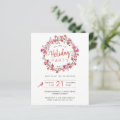 バジェットクリスマスウィンターホリデーパーティー招待状 (スタンド正面)