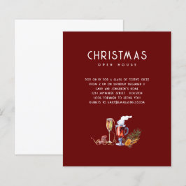 バジェットクリスマスオープンハウスドリンクバーガンディ