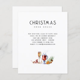 バジェットクリスマスオープンハウスドリンク招待状