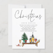 バジェットクリスマスオープンハウスランタン招待状 (正面)