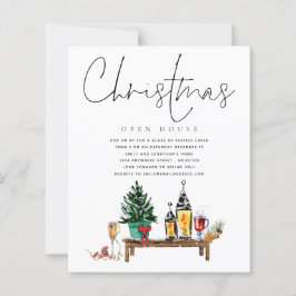 バジェットクリスマスオープンハウスランタン招待状