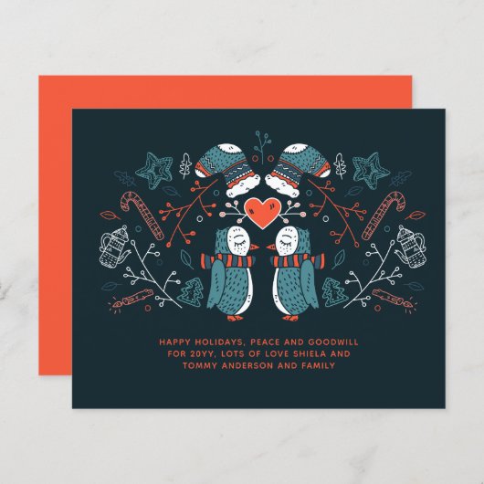 バジェットクリスマスオームズハイゲスカンジナビアフォークアート (正面/裏面)