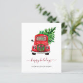 バジェットクリスマスカーウェーブホリデーカード (スタンド正面)