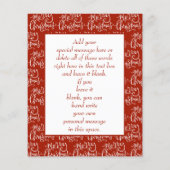 バジェットクリスマスカード出生ジョイレッド チラシ (裏面)