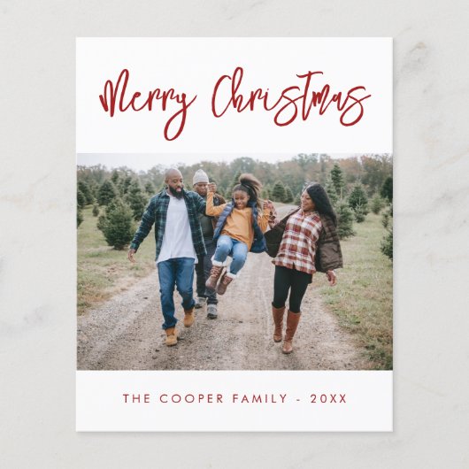 バジェットクリスマスカード チラシ (正面)