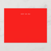 バジェットクリスマスキャッツトラックホリデー招待状 (裏面)