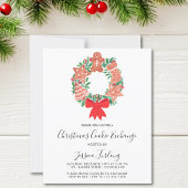 バジェットクリスマスクッキー交換パーティの招待状