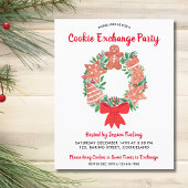 バジェットクリスマスクッキー交換パーティの招待状