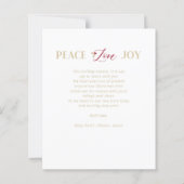 バジェットクリスマスゴールデンスノーフレーク&ホリー写真 (裏面)