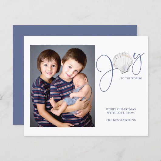 バジェットクリスマスジョイシーシェルホリデーフォト (正面/裏面)