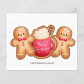 バジェットクリスマスジンジャーブレッドココアカード (正面)