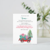 バジェットクリスマスツリーカー引っ越しましたホリデーカード (スタンド正面)