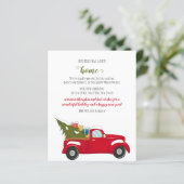 バジェットクリスマスツリーカー引っ越しましたホリデーカード (スタンド正面)