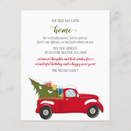 バジェットクリスマスツリーカー引っ越しましたホリデーカード