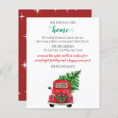 バジェットクリスマスツリーカー引っ越しましたホリデーカー (正面/裏面)