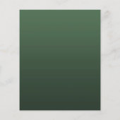 バジェットクリスマスツリーパーティーグリーンホリデー招待状 (裏面)