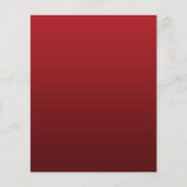 バジェットクリスマスツリーパーティーレッドホリデー招待状 (裏面)