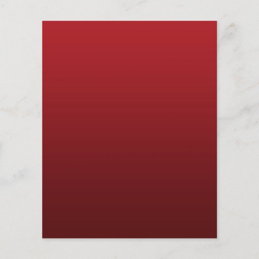 バジェットクリスマスツリーパーティーレッドホリデー招待状 (裏面)