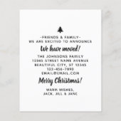 バジェットクリスマスツリーホームフォトホリデームービング (裏面)