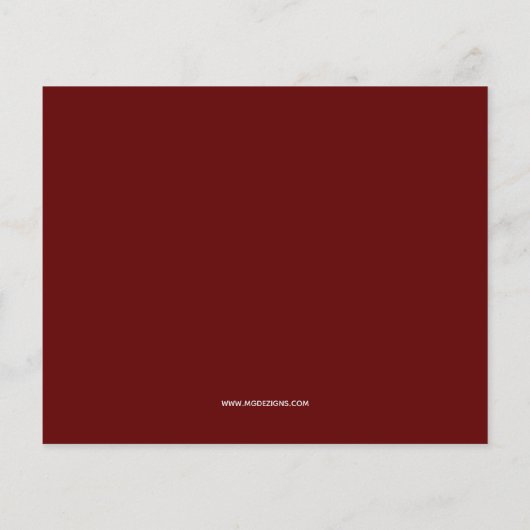 バジェットクリスマスツリー引っ越しましたホリデーカード (裏面)