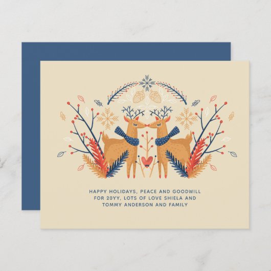 バジェットクリスマスディアスタグスススススカンジナビアフォークアート (正面/裏面)