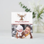 バジェットクリスマスディアーオーナメントホリデーフォト (スタンド正面)