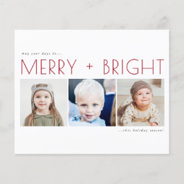 バジェットクリスマスハッピーホリデーズフォトカード チラシ