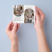 バジェットクリスマスハッピーホリデーフォトカード チラシ (手)