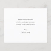 バジェットクリスマスハッピーホリデーフォトカード チラシ (裏面)