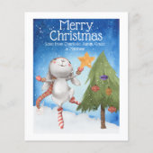 バジェットクリスマスバニー飾ウサギの木 (正面)