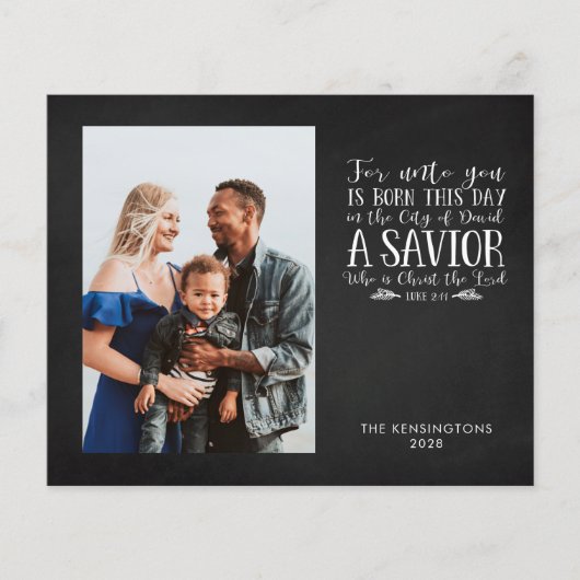 バジェットクリスマスバースタイポグラフィホリデーフォト (正面)