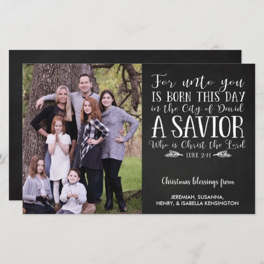 バジェットクリスマスバースタイポグラフィ写真 (正面/裏面)