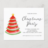 バジェットクリスマスパーティの招待状 (正面)