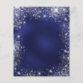 バジェットクリスマスパーティーブルーシルバーグリッタースパークル (裏面)