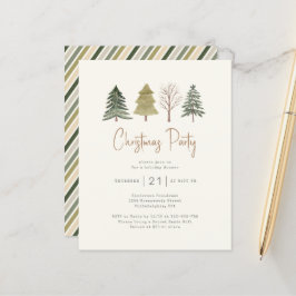 バジェットクリスマスパーティー水の色パインツリー